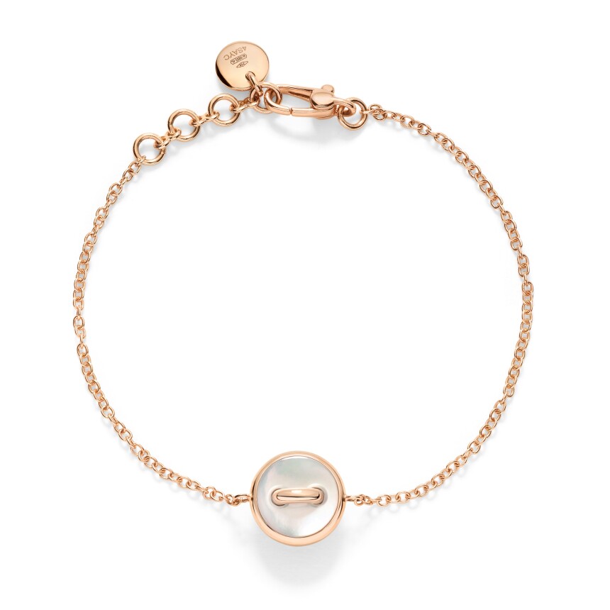 Pomellato Pom Pom Dot bracelet in pink gold, diamond, malachite and mother-of-pearl