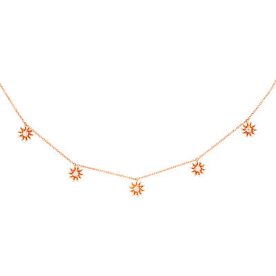 Collier Mellerio Les Muses Le Petit Cactus Vanille 5 Motifs Diamants