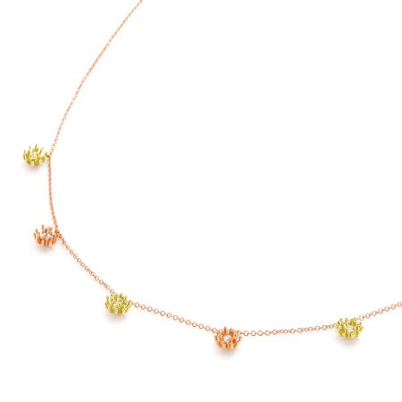 Collier Mellerio Les Muses Le Petit Cactus Vanille Green 5 Motifs Diamant