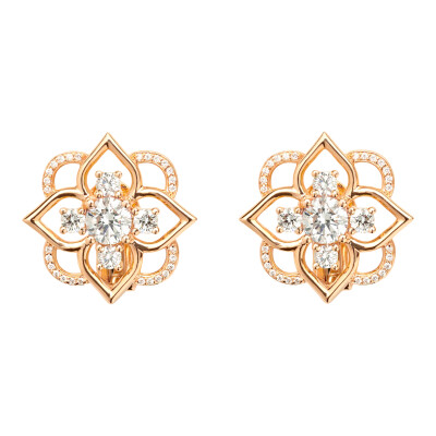 Boucles d\'Oreilles Mellerio Giardino Diamant