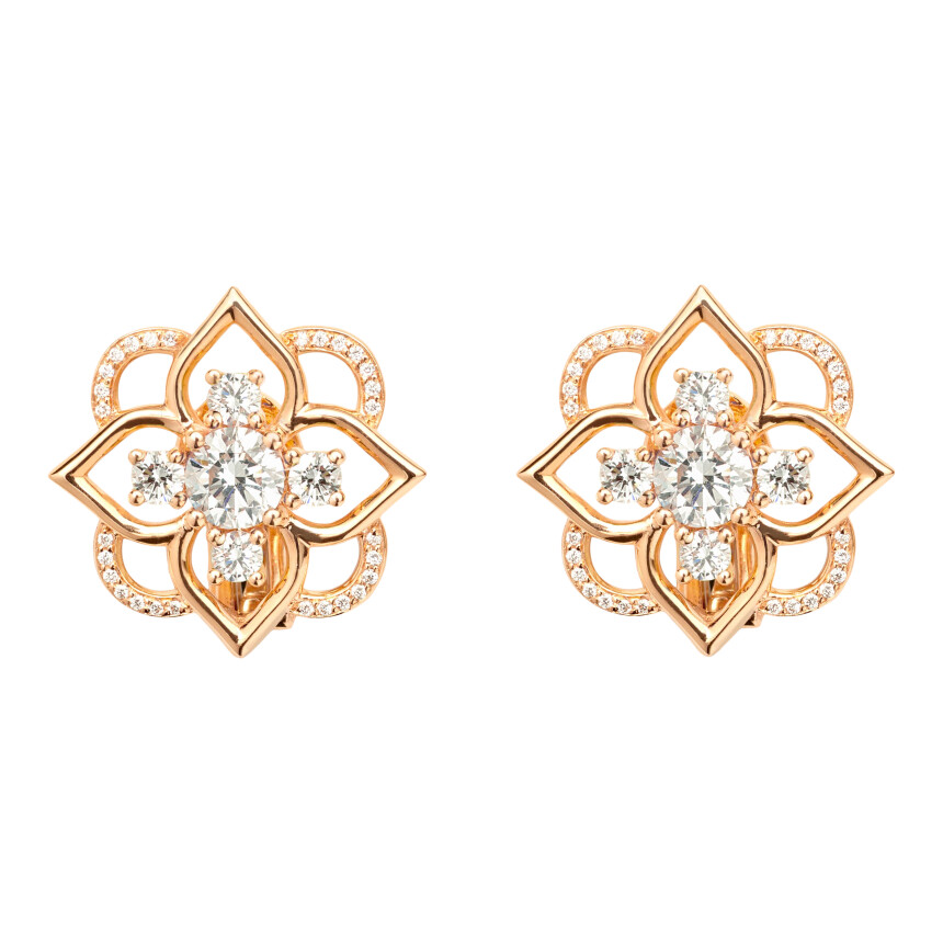 Boucles d'Oreilles Mellerio Giardino Diamant
