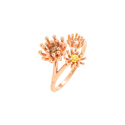 Bague Mellerio Les Muses Le Petit Cactus Vanille 3 motifs Diamant