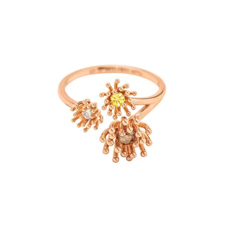 Bague Mellerio Les Muses Le Petit Cactus Vanille 3 motifs Diamant