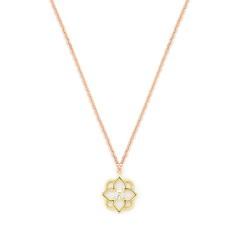 Collier Mellerio Les Muses Giardino Diamant or vert