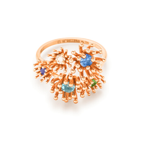 Bague Mellerio Les Muses Le Petit Cactus Bleu 5 Motifs