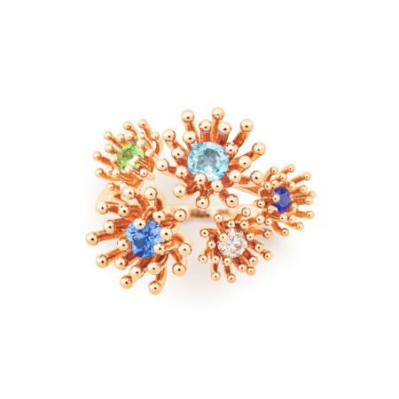 Bague Mellerio Les Muses Le Petit Cactus Bleu 5 Motifs