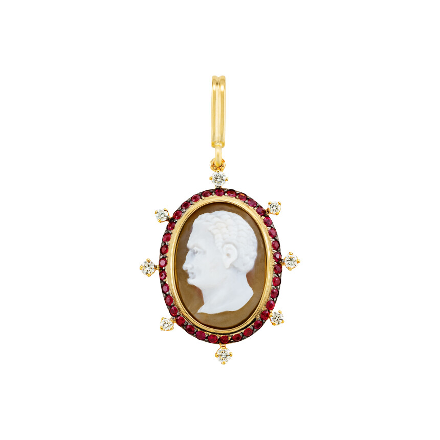 Médaille Mellerio Camée Précieux Diamants