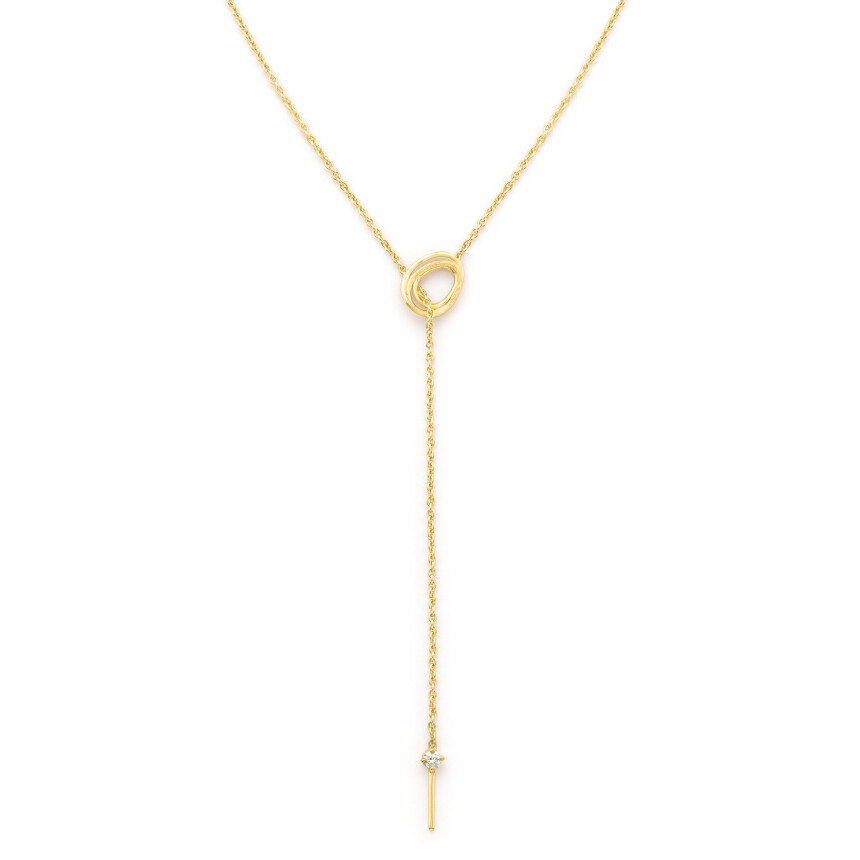 Mellerio Les Muses Riviera y necklace in yellow gold and diamond
