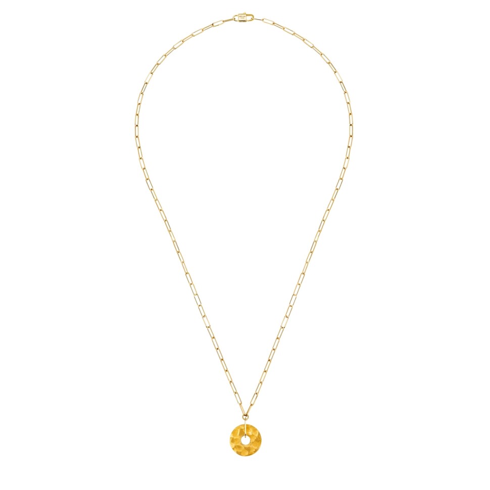 Dinh Van Pi 14mm necklace in yellow gold