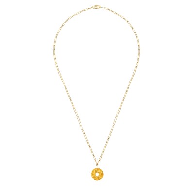 Dinh Van Pi 14mm necklace in yellow gold