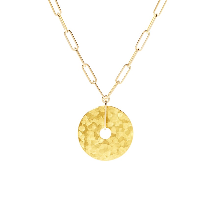 Dinh Van Pi 35mm necklace in yellow gold