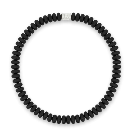 Lauren Rubinski Necklace in black enamel