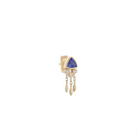 Mono Céline Daoust Earring in gld, tanzanite and diamonds