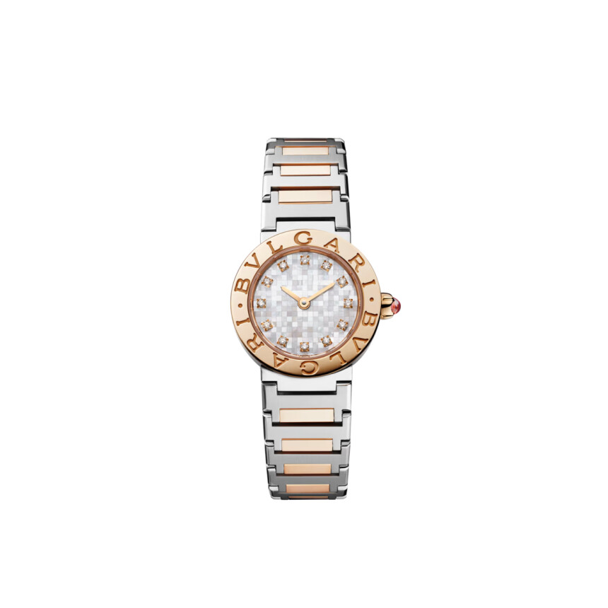 Montre Bvlagri X Lisa Bvlgari Lady en acier inoxydable et en or rose 23mm