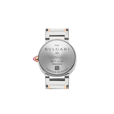 Montre Bvlagri X Lisa Bvlgari Lady en acier inoxydable et en or rose 23mm