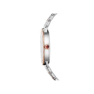 Montre Bvlgari x Lisa Bvlgari Lady en acier inoxydable et en or rose 33mm