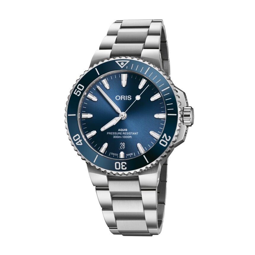 Oris The New Aquis Date 2024 Watch - blue dial