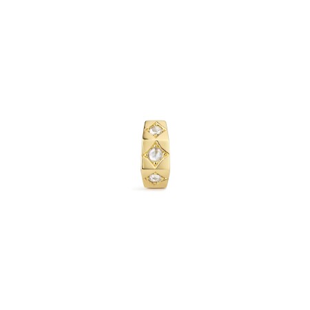 Marie Lichtenberg small diamond ecrou mono earring