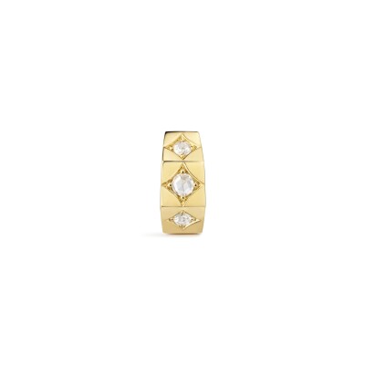 Marie Lichtenberg medium diamond ecrou mono earring