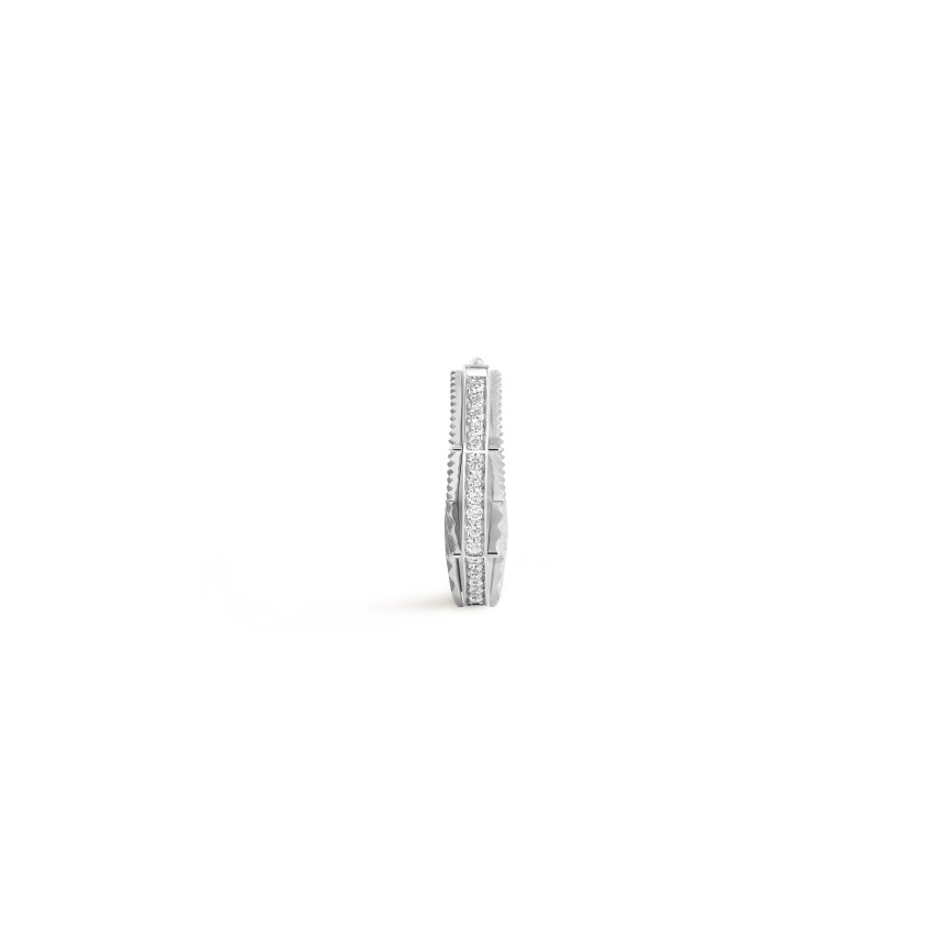 Marie Lichtenberg NYC mono earring small in white gold and diamonds