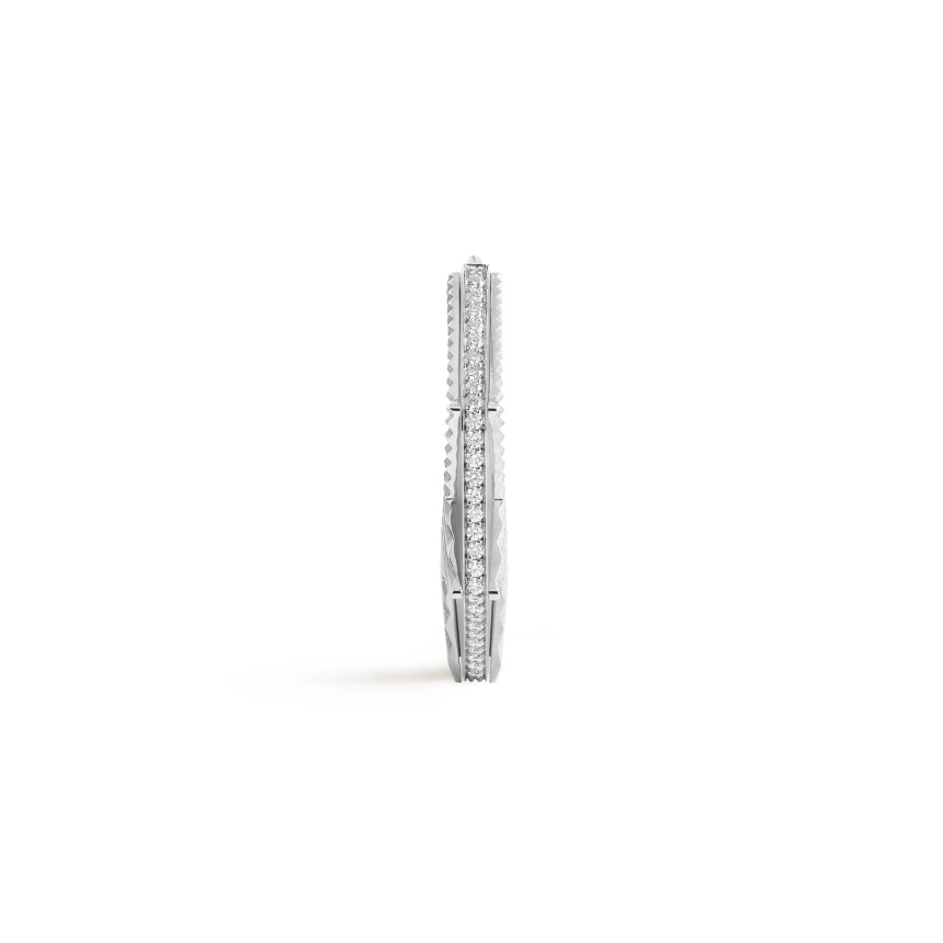 Marie Lichtenberg NYC mono-earring in white gold and diamonds large
