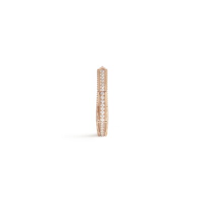 Marie Lichtenberg NYC mono earring in rose gold and diamonds medium