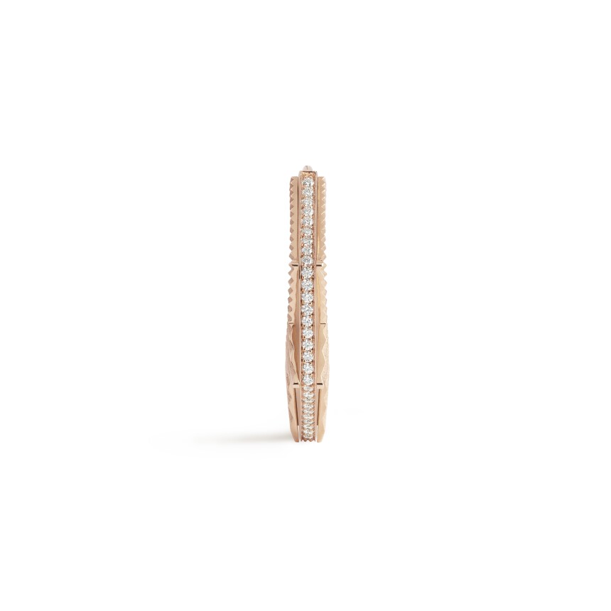 Marie Lichtenberg NYC mono-earring in rose gold and diamonds large