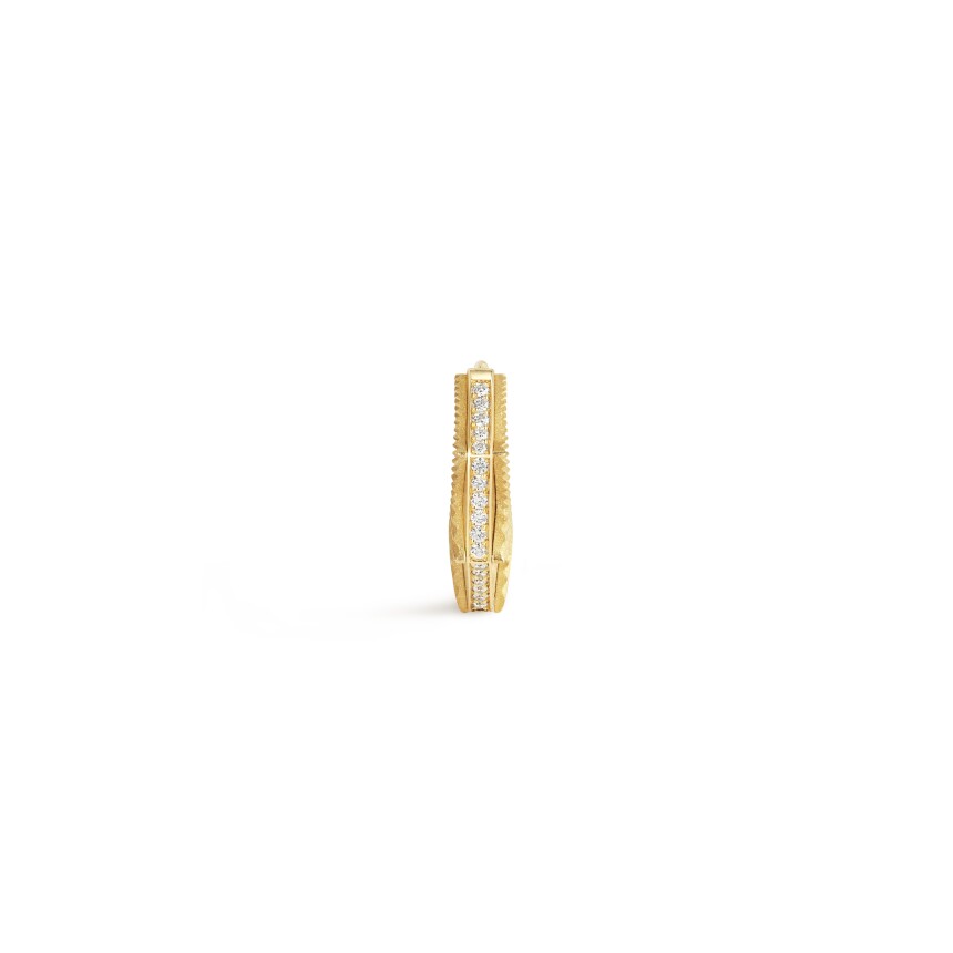 Marie Lichtenberg NYC mono-earring in yellow gold and diamonds small