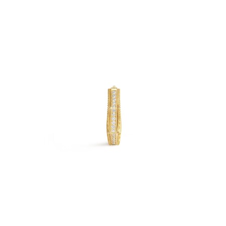 Marie Lichtenberg NYC mono-earring in yellow gold and diamonds small