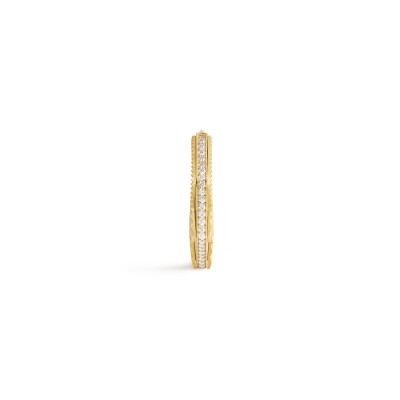 Marie Lichtenberg NYC mono-earring in yellow gold and diamonds medium