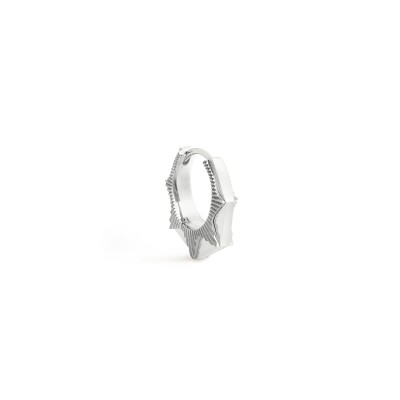 Mono earring Marie Lichtenberg NYC in white gold small