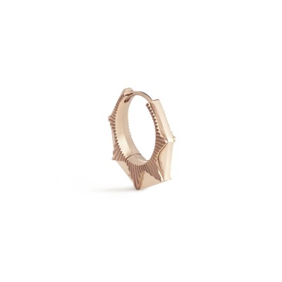 Marie Lichtenberg NYC mono earring in rose gold medium