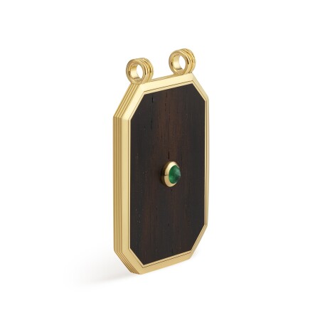 Scapular Marie Lichtenberg ebony emerald cabochon