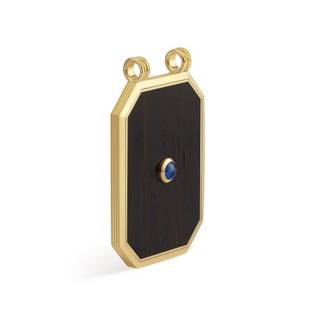 Scapular Marie Lichtenberg ebony sapphire cabochon