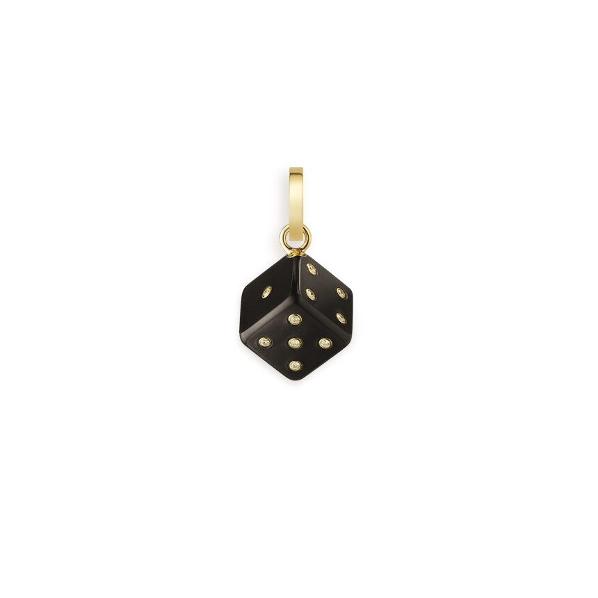 Mono earring/charm Marie Lichtenberg Dado Ebony 11mm