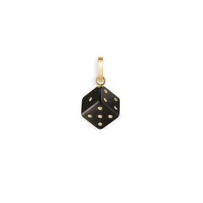 Mono boucle d\'oreille/charm Marie Lichtenberg Dado Ebony 11mm