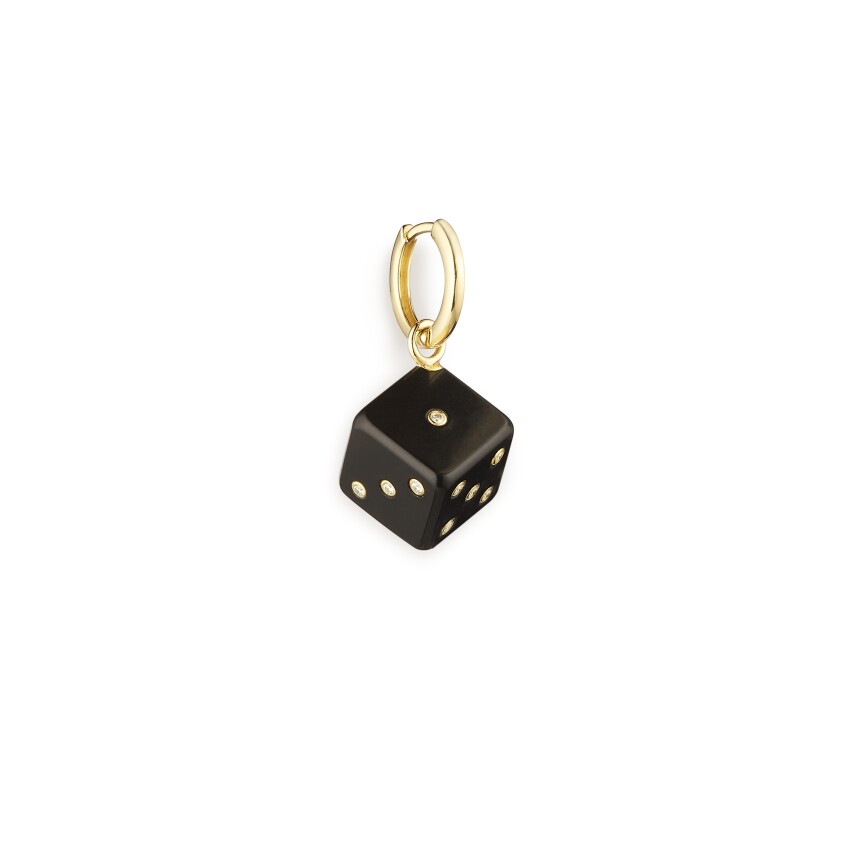 Mono earring/charm Marie Lichtenberg Dado Ebony 11mm