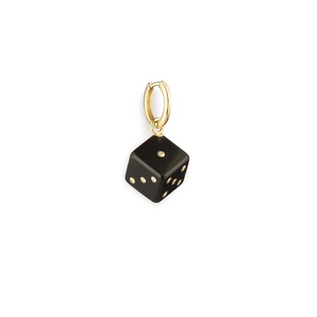 Mono earring/charm Marie Lichtenberg Dado Ebony 11mm