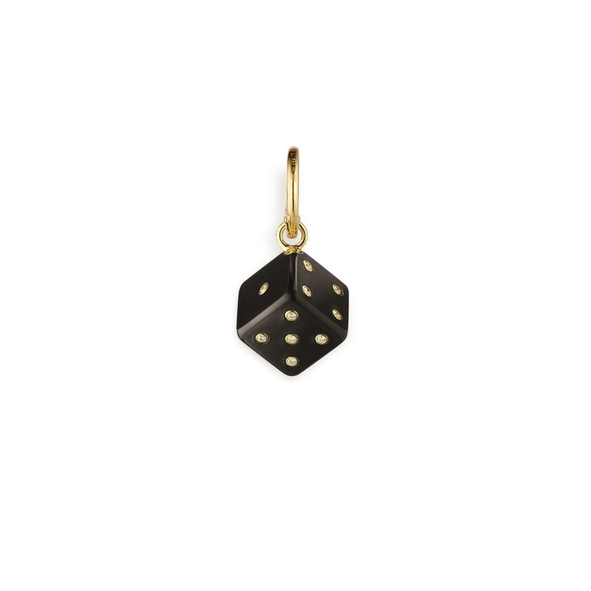 Mono earring/charm Marie Lichtenberg Dado Ebony 11mm