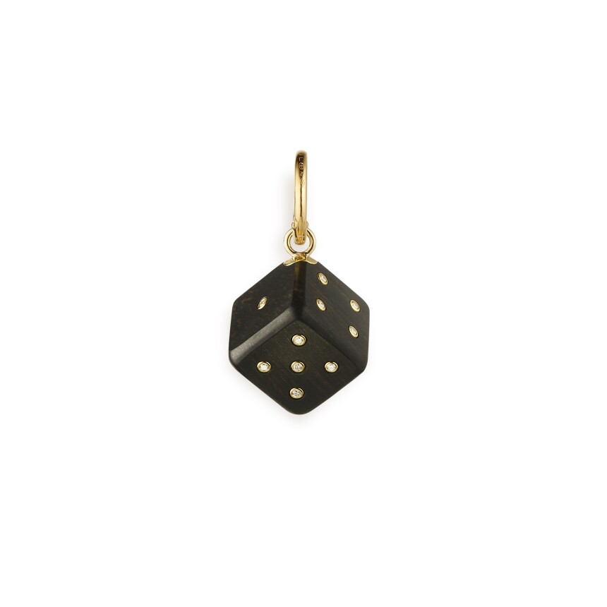 Mono earring/charm Marie Lichtenberg Dado Ebony 13mm