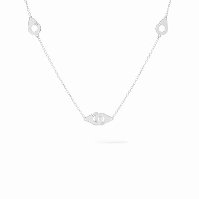 Collier dinh van Menottes R5 en or blanc