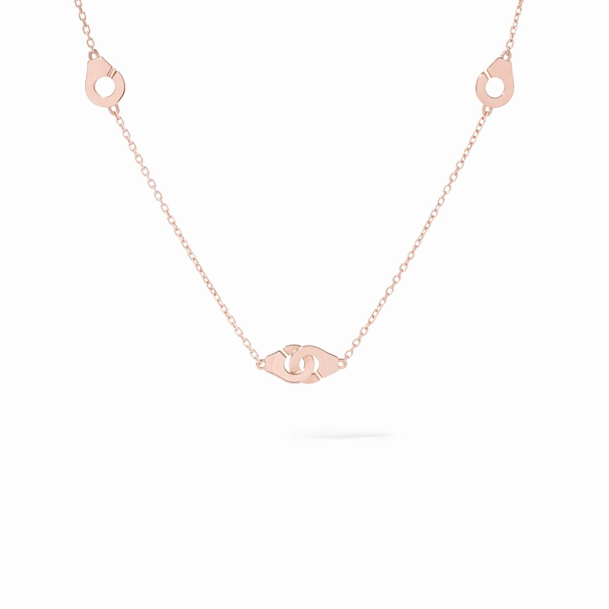 dinh van Menottes R5 pink gold necklace