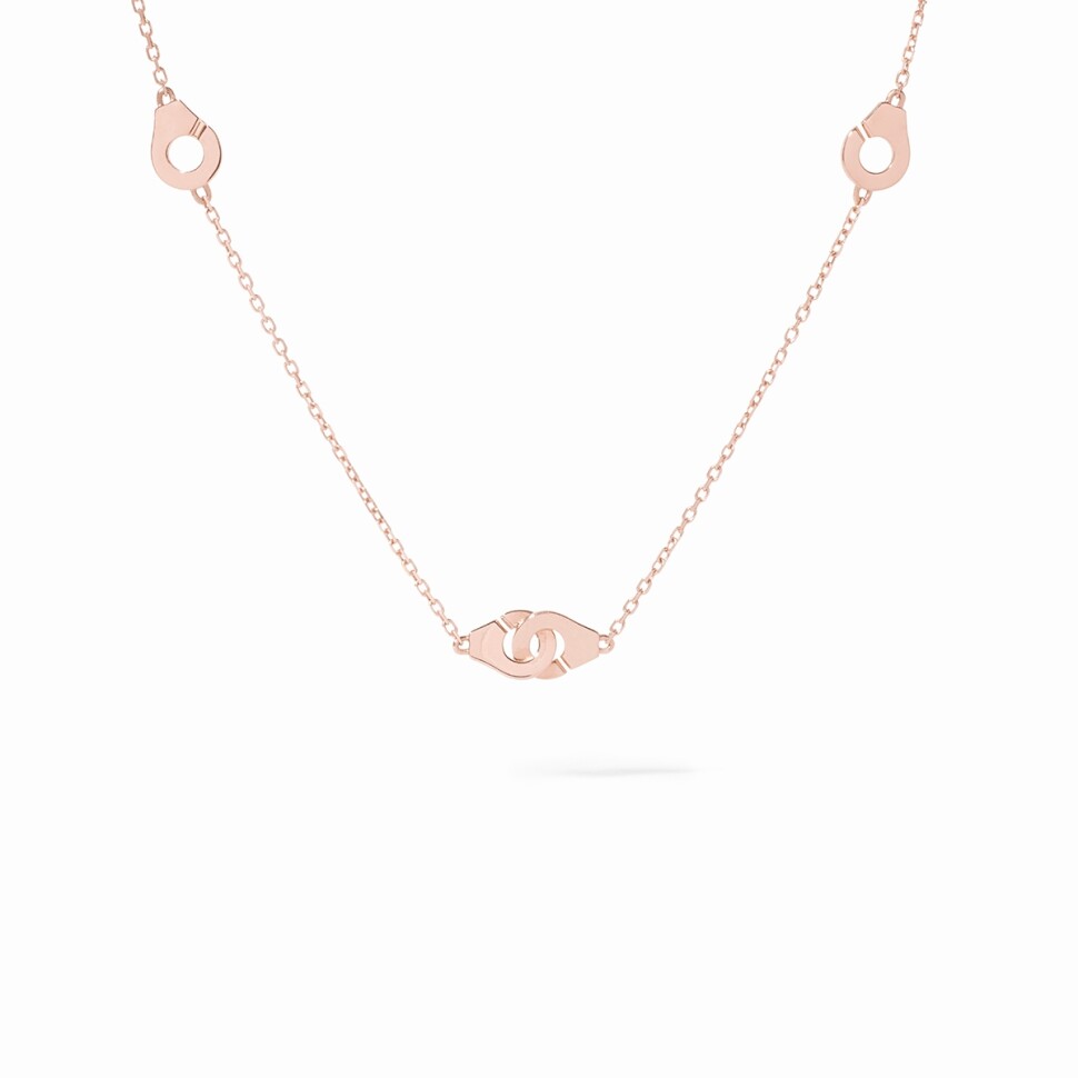 dinh van Menottes R5 pink gold necklace