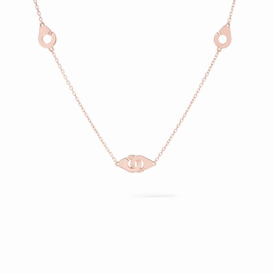 Collier dinh van Menottes R5 en or rose