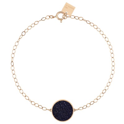 Ginette NY EVER bracelet in rose gold and blue sandstone