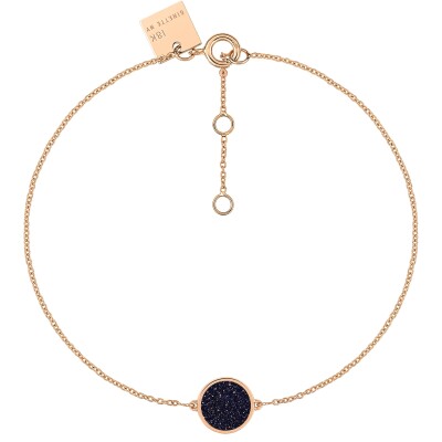 Ginette NY MINI EVER bracelet in rose gold and blue sandstone