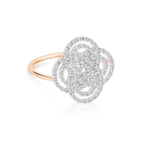 Bague Ginette NY PURITY en or rose et diamants