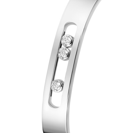 Jonc Messika Move Joaillerie en or blanc et diamants