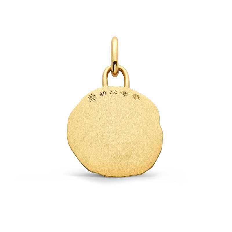 Arthus Bertrand Astro Aries 15mm medal in yellow gold and diamond