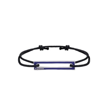 Bracelet Le Gramme Edition Jeux Olympiques Royal Blue 1,7 g en argent et laque